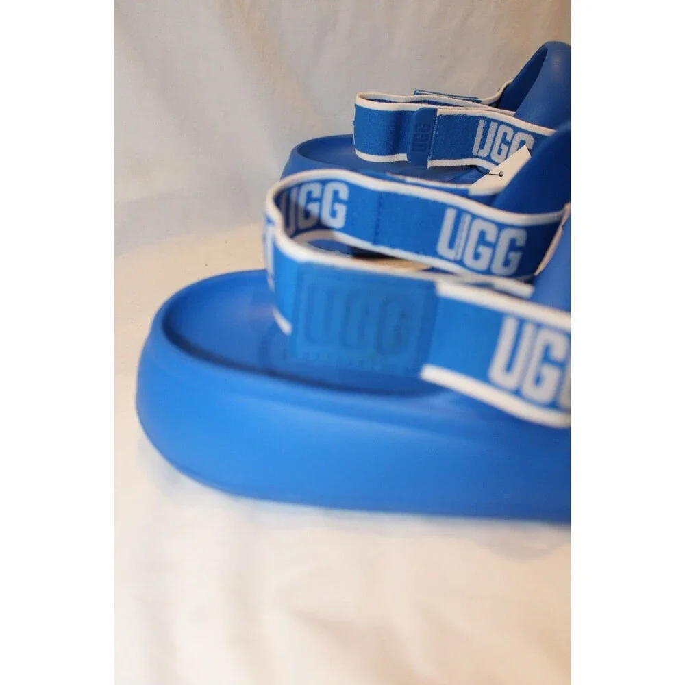 UGG MEN'S SPORT YEAH WATER RESISTANT SLINGBACK SANDALS ROYAL BLUE NIB 10